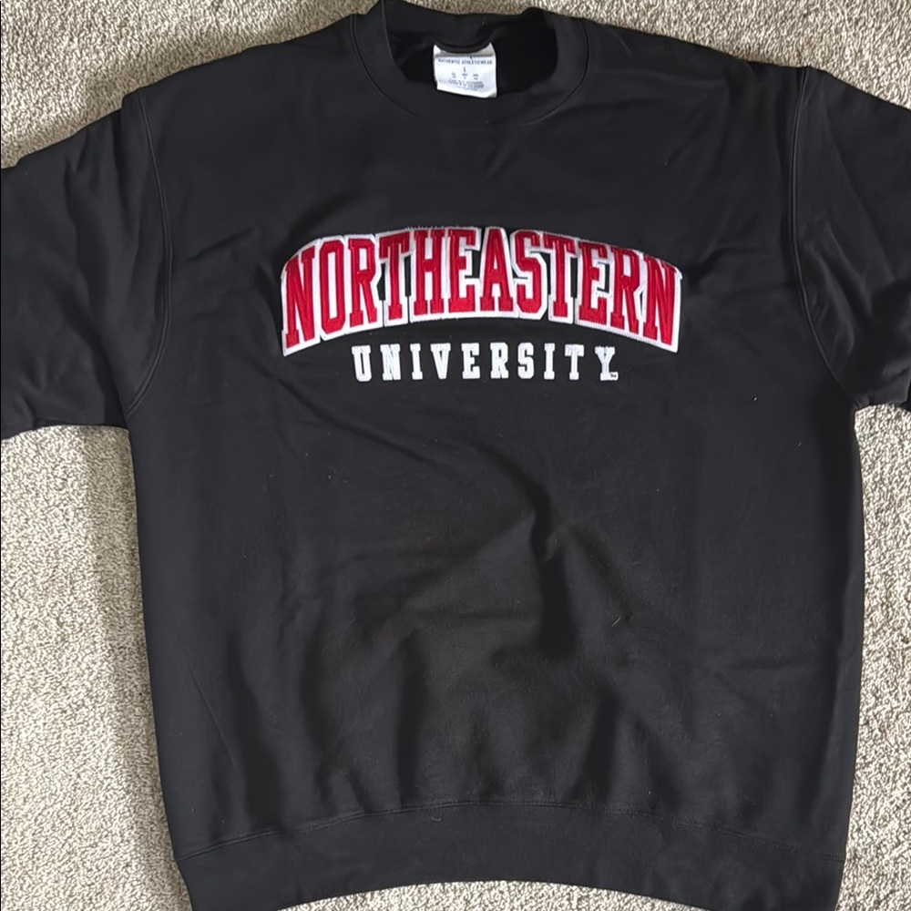 Northeastern University Black Crewneck